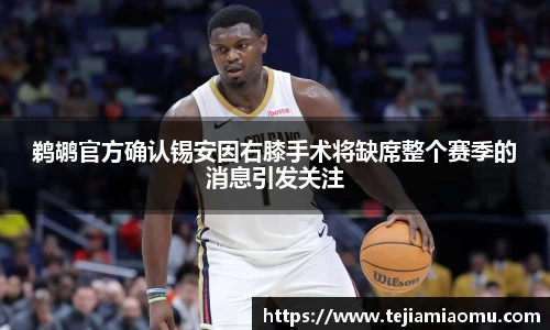 鹈鹕官方确认锡安因右膝手术将缺席整个赛季的消息引发关注